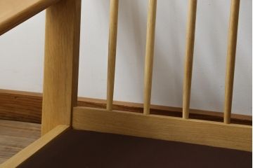 中古　美品　柏木工(KASHIWA、かしわ)　ナチュラルな色合いが優しい雰囲気を醸し出す三人掛けソファ(3P、3人掛けソファ、トリプルソファ、アームソファ)(R-067288)
