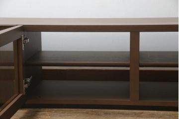 中古　美品　arflex(アルフレックス)　CONDUCTOR(コンダクター)　落ち着いた大人の空間づくりにおすすめなテレビボード(収納棚、戸棚、テレビ台、ローボード、リビングボード)(定価約34万円)(R-067289)
