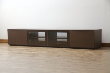 中古　美品　arflex(アルフレックス)　CONDUCTOR(コンダクター)　落ち着いた大人の空間づくりにおすすめなテレビボード(収納棚、戸棚、テレビ台、ローボード、リビングボード)(定価約34万円)(R-067289)