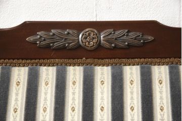 中古　神戸洋家具　メープル不二屋　優雅な佇まいが魅力的な1人掛けソファ(ラウンジチェア、1P、一人掛け)(R-067290)