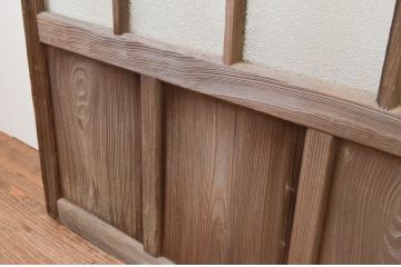 アンティーク建具　大正ロマン　和の空間を演出するガラス戸2枚セット(引き戸)(R-067292)