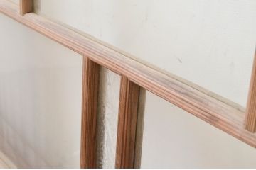 アンティーク建具　大正ロマン　和の空間を演出するガラス戸3枚セット(引き戸)(R-067293)