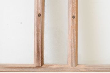 アンティーク建具　大正ロマン　和の空間を演出するガラス戸3枚セット(引き戸)(R-067293)