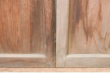 アンティーク建具　大正ロマン　和の空間を演出するガラス戸3枚セット(引き戸)(R-067293)