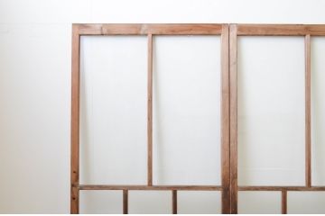 アンティーク建具　大正ロマン　和の空間を演出するガラス戸3枚セット(引き戸)(R-067294)