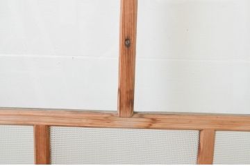 アンティーク建具　大正ロマン　和の空間を演出するガラス戸3枚セット(引き戸)(R-067294)
