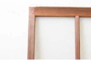 ビンテージ建具　大正ロマン　懐かしい雰囲気を感じさせるガラス戸1枚(引き戸、ヴィンテージ)(R-067295)