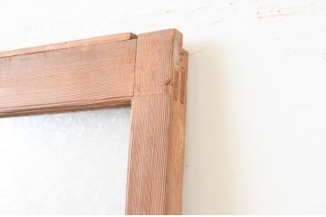 ビンテージ建具　大正ロマン　懐かしい雰囲気を感じさせるガラス戸1枚(引き戸、ヴィンテージ)(R-067295)