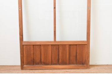 ビンテージ建具　大正ロマン　懐かしい雰囲気を感じさせるガラス戸1枚(引き戸、ヴィンテージ)(R-067295)