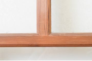 ビンテージ建具　大正ロマン　懐かしい雰囲気を感じさせるガラス戸1枚(引き戸、ヴィンテージ)(R-067295)
