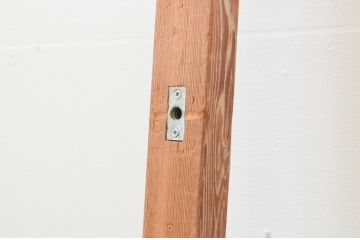 ビンテージ建具　大正ロマン　懐かしい雰囲気を感じさせるガラス戸1枚(引き戸、ヴィンテージ)(R-067295)