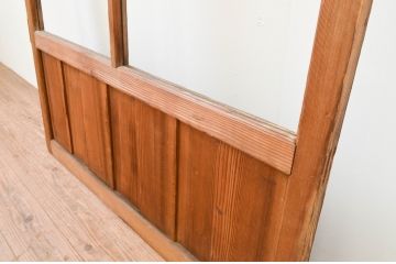 アンティーク建具　大正ロマン　懐かしい雰囲気を感じさせるガラス戸1枚(引き戸)(R-067296)