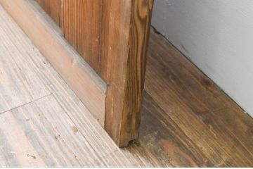 アンティーク建具　大正ロマン　懐かしい雰囲気を感じさせるガラス戸1枚(引き戸)(R-067296)