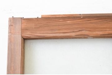 アンティーク建具　大正ロマン　懐かしい雰囲気を感じさせるガラス戸1枚(引き戸)(R-067296)