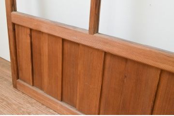 アンティーク建具　大正ロマン　懐かしい雰囲気を感じさせるガラス戸2枚セット(引き戸)(R-067297)