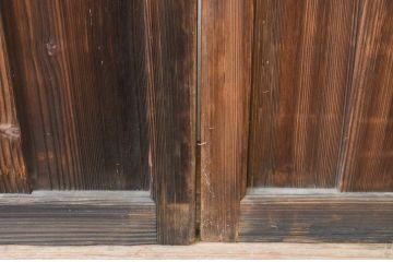 アンティーク建具　大正ロマン　懐かしい雰囲気を感じさせるガラス戸2枚セット(引き戸)(R-067297)