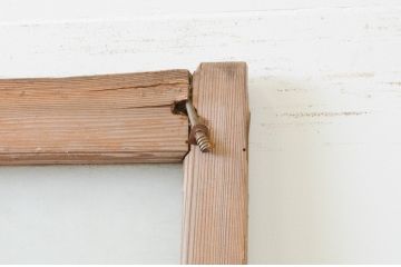 アンティーク建具　大正ロマン　懐かしい雰囲気を感じさせるガラス戸2枚セット(引き戸)(R-067298)