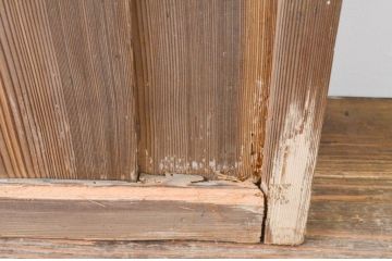 アンティーク建具　大正ロマン　懐かしい雰囲気を感じさせるガラス戸2枚セット(引き戸)(R-067298)