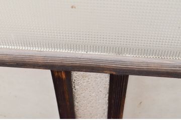 アンティーク建具　大正ロマン　ノスタルジックな雰囲気を醸し出すガラス窓4枚セット(引き戸、ガラス戸)(R-067300)