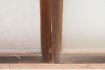 アンティーク建具　大正ロマン　ノスタルジックな雰囲気を醸し出すガラス窓4枚セット(引き戸、ガラス戸)(R-067301)