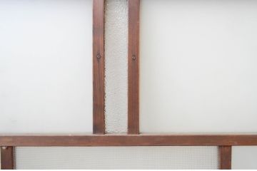 アンティーク建具　大正ロマン　ノスタルジックな雰囲気を醸し出すガラス窓4枚セット(引き戸、ガラス戸)(R-067301)