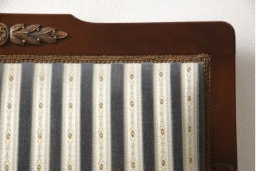 中古　神戸洋家具　メープル不二屋　優雅な佇まいが魅力的な1人掛けソファ(ラウンジチェア、1P、一人掛け)(R-067303)