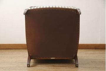 中古　神戸洋家具　メープル不二屋　優雅な佇まいが魅力的な1人掛けソファ(ラウンジチェア、1P、一人掛け)(R-067303)
