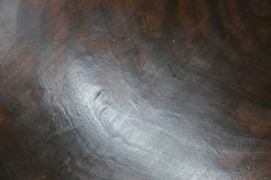 和製アンティーク　上手物　蟻組み(アリ組み、あり組み)　三方欅(ケヤキ)材　漆塗り　引き出し10杯付き!!くっきりした杢目が魅力の小引き出し　(R-067318)