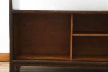 和製ビンテージ　松本民芸家具　#221型(II)　上質な和の空間を演出するクズ布茶棚(茶タンス、飾り棚、収納棚、戸棚、サイドボード、ヴィンテージ)(定価約37万円)(R-067321)