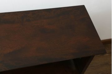 和製ビンテージ　松本民芸家具　#221型(II)　上質な和の空間を演出するクズ布茶棚(茶タンス、飾り棚、収納棚、戸棚、サイドボード、ヴィンテージ)(定価約37万円)(R-067321)