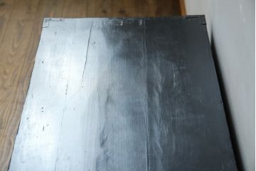 和製アンティーク　前面栗材　上品なデザインの丸金具が目を引く米沢箪笥ローチェスト(ローボード、テレビ台、テレビボード、引き出し、時代箪笥、収納タンス)(R-067323)