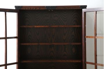 中古　美品　岩谷堂箪笥　和モダンスタイルのお部屋におすすめなブックケース(書棚、本箱、飾り棚、収納棚、戸棚、キャビネット)(R-067327)