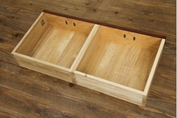 中古　美品　岩谷堂箪笥　和モダンスタイルのお部屋におすすめなブックケース(書棚、本箱、飾り棚、収納棚、戸棚、キャビネット)(R-067327)