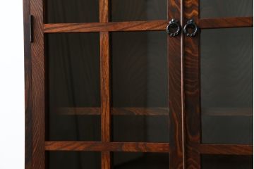 中古　美品　岩谷堂箪笥　和モダンスタイルのお部屋におすすめなブックケース(書棚、本箱、飾り棚、収納棚、戸棚、キャビネット)(R-067327)