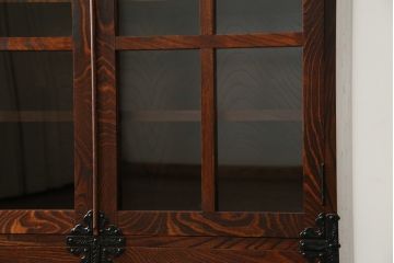 中古　美品　岩谷堂箪笥　和モダンスタイルのお部屋におすすめなブックケース(書棚、本箱、飾り棚、収納棚、戸棚、キャビネット)(R-067327)