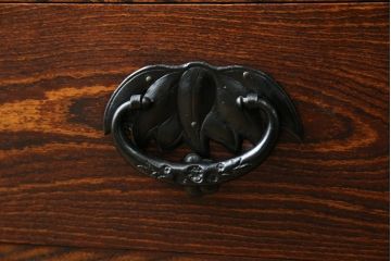 中古　美品　岩谷堂箪笥　和モダンスタイルのお部屋におすすめなブックケース(書棚、本箱、飾り棚、収納棚、戸棚、キャビネット)(R-067327)