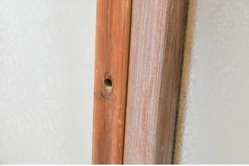 アンティーク建具　大正ロマンの雰囲気漂うガラス窓2枚セット(引き戸、ガラス戸)(R-067329)