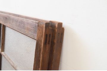 アンティーク建具　大正ロマンの雰囲気漂うガラス窓2枚セット(引き戸、ガラス戸)(R-067332)