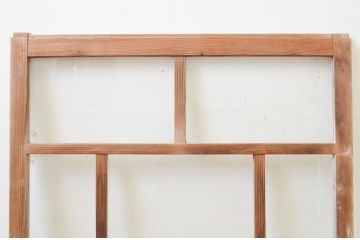 アンティーク建具　ペイント仕上げ限定　大正ロマンの雰囲気漂うガラス窓1枚(引き戸、ガラス戸)(R-067334)