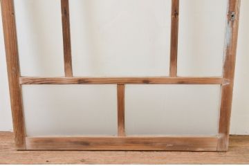 アンティーク建具　ペイント仕上げ限定　大正ロマンの雰囲気漂うガラス窓1枚(引き戸、ガラス戸)(R-067334)