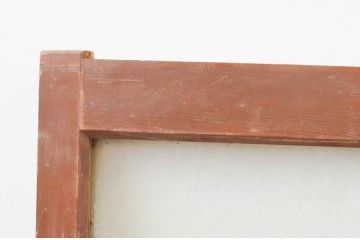 アンティーク建具　大正ロマンの雰囲気漂うガラス窓1枚(引き戸、ガラス戸)(R-067335)