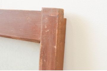 アンティーク建具　大正ロマンの雰囲気漂うガラス窓1枚(引き戸、ガラス戸)(R-067335)