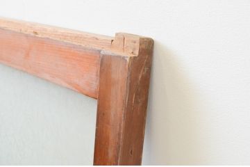 アンティーク建具　大正ロマンの雰囲気漂うガラス窓1枚(引き戸、ガラス戸)(R-067335)