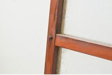 アンティーク建具　大正ロマンの雰囲気漂うガラス窓1枚(引き戸、ガラス戸)(R-067335)