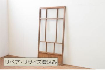 アンティーク建具　大正ロマンの雰囲気漂うガラス戸1枚(引き戸)(R-067338)