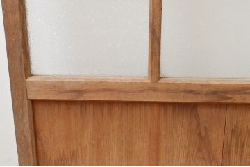 アンティーク建具　大正ロマンの雰囲気漂うガラス戸1枚(引き戸)(R-067338)