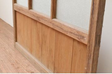 アンティーク建具　大正ロマンの雰囲気漂うガラス戸1枚(引き戸)(R-067338)