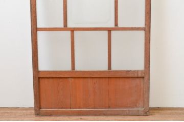 アンティーク建具　大正ロマンの雰囲気漂うガラス戸1枚(引き戸)(R-067338)