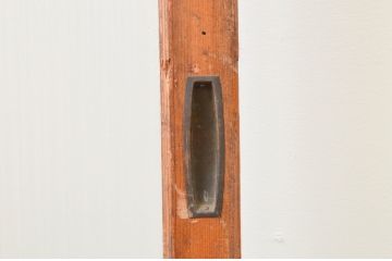 アンティーク建具　レトロなモールガラス入りのガラス戸1枚(引き戸)(R-067342)