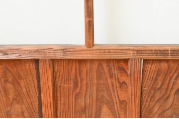アンティーク建具　趣のある木味が楽しめるガラス戸2枚セット(引き戸)(R-067350)